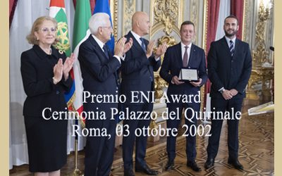 PREMIO ENI AWARD 2022 – CERIMONIA DI PREMIAZIONE AL PALAZZO DEL QUIRINALE