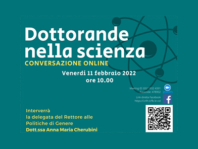 Dottorande nella scienza: conversazione online 11 Feb 2022