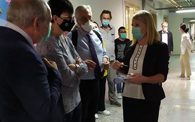 La presidente del CNR Maria Chiara Carrozza in visita alla sede del Cnr Nanotec di Bari